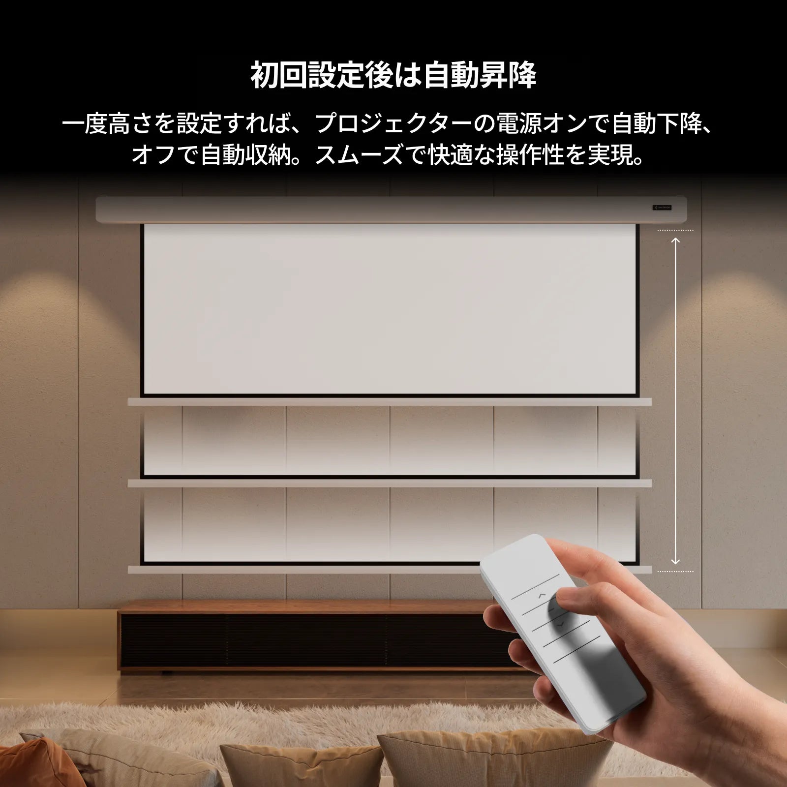 AWOL Valerion PureVision 電動マットホワイトスクリーン