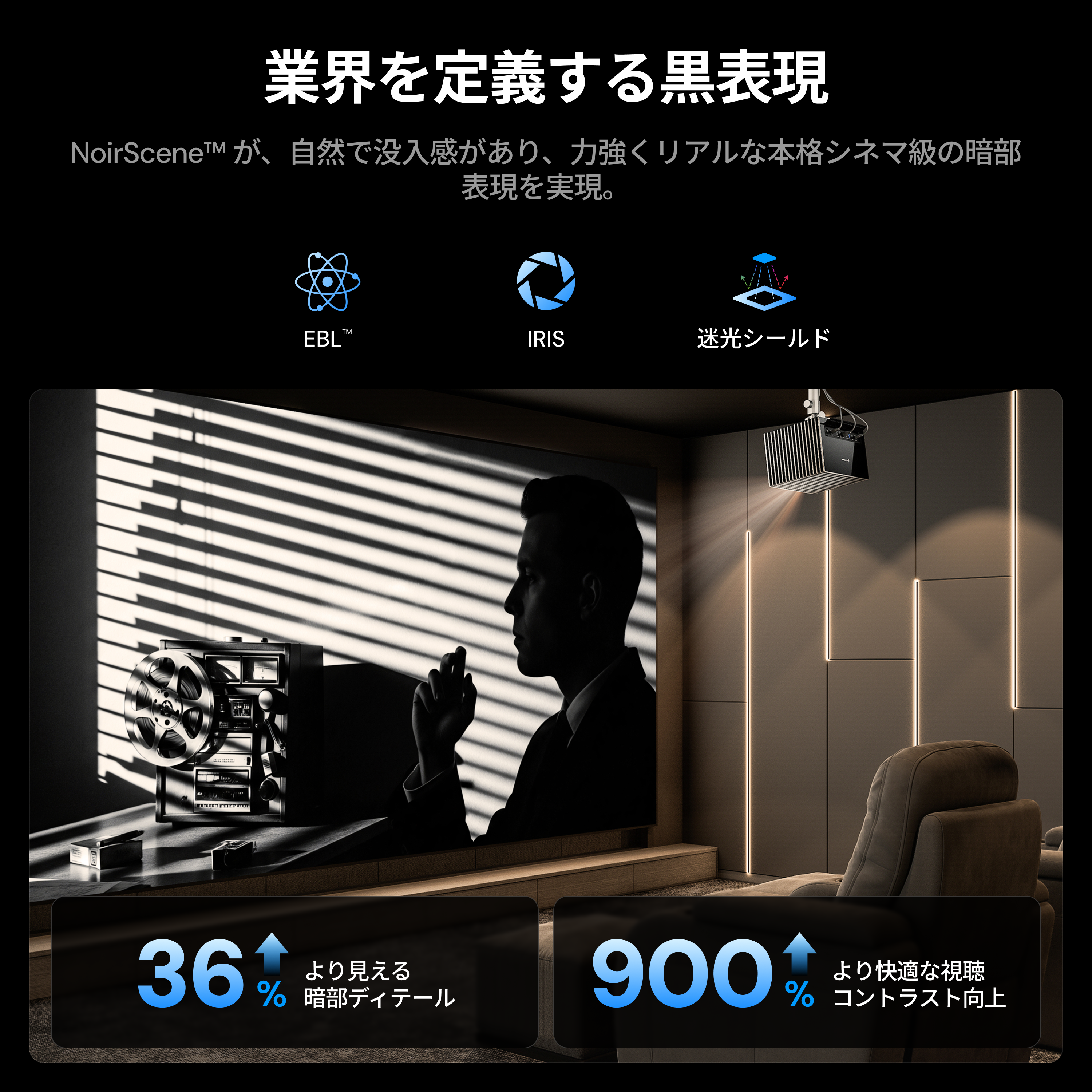 AWOL Valerion Max + 120インチ 屋外用エアー式プロジェクタースクリーン